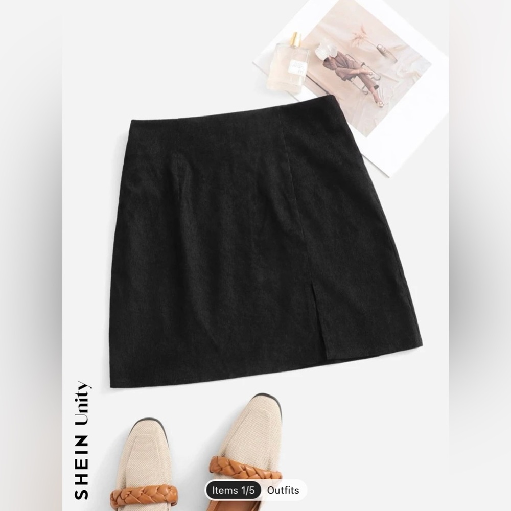 Black Shein Skirt size medium!! NEVER WORN